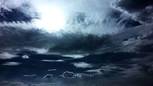 Low angle view of clouds in sky