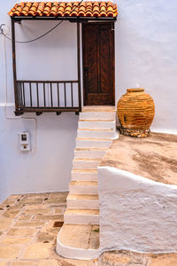 Staircase by building