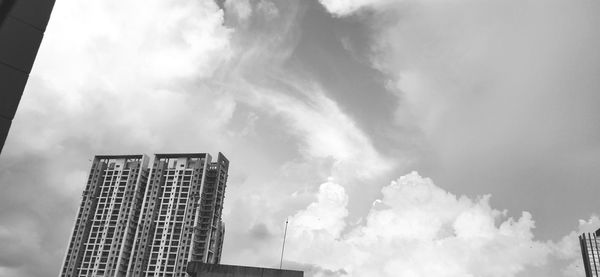 Low angle view of buildings against sky