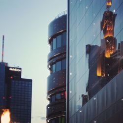 Low angle view of modern buildings