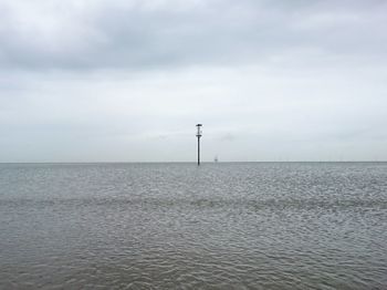 Scenic view of calm sea against sky