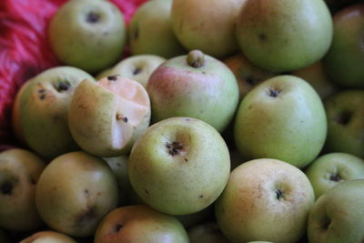 Full frame shot of apples