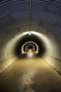 View of empty tunnel