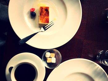 Close-up of coffee cup on table