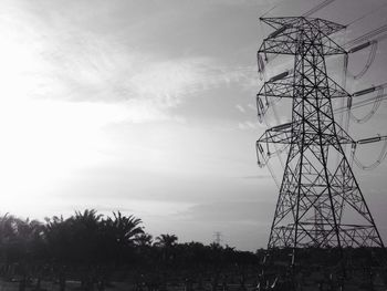 Low angle view of silhouette tree against sky