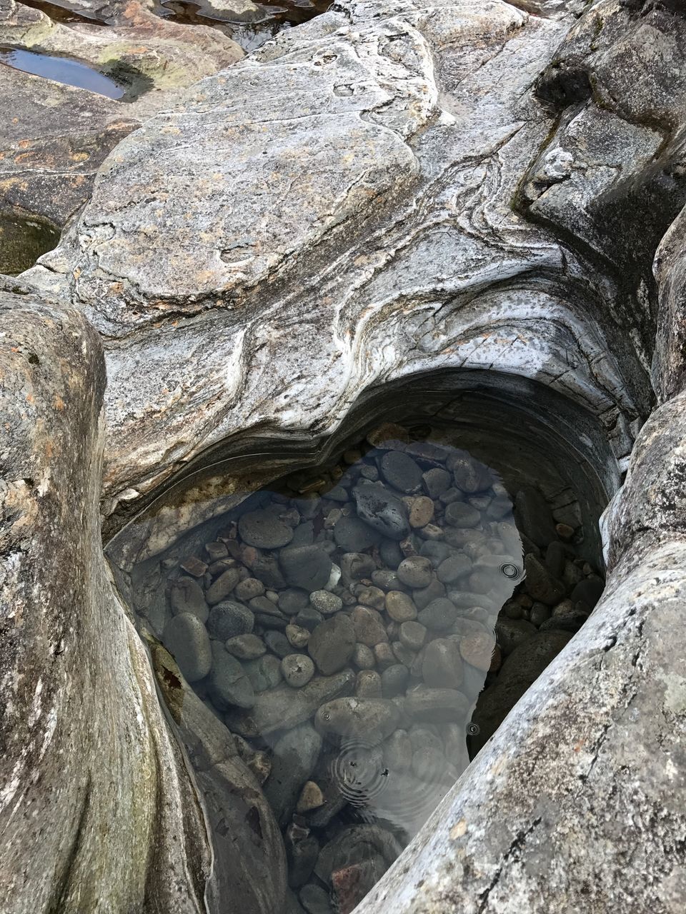 CLOSE-UP OF ROCK FORMATIONS