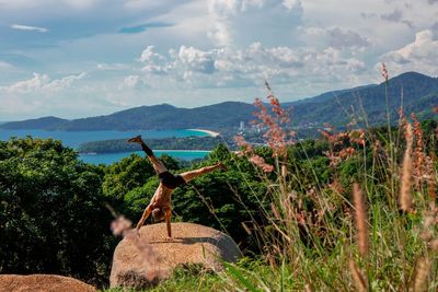 Handstand in a nice view over phuket