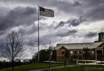 Built structure against cloudy sky