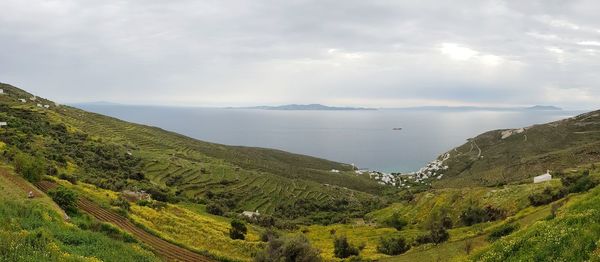 Scenic view of landscape against sky