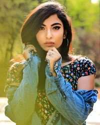 Portrait of a beautiful young woman