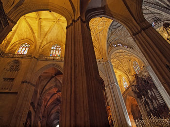 Low angle view of historical building