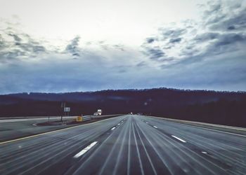 Road against sky