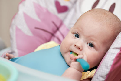 Close-up of cute baby