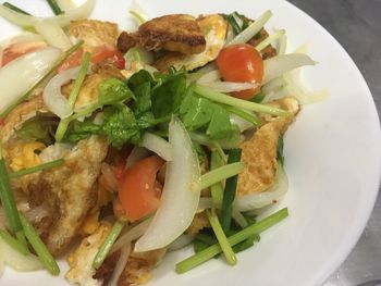 Close-up of salad in plate