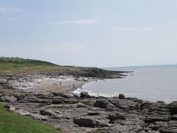 Rocks in sea