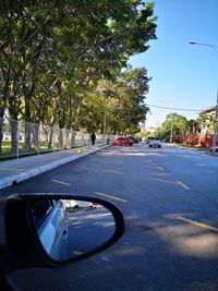 Car on street in city