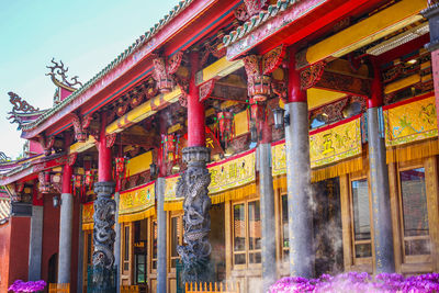 Exterior of temple building
