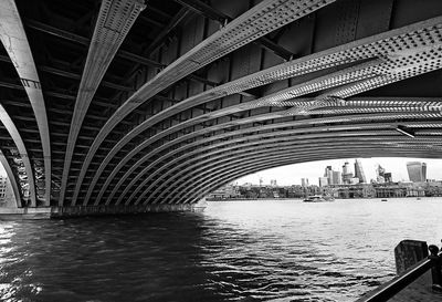 View of bridge over river