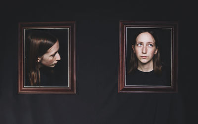 Portrait of a serious young woman