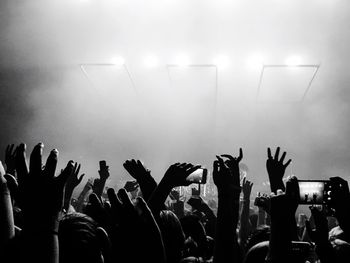Crowd at music concert