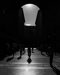 People walking on street in city