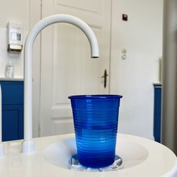 Close-up of water in glass at home