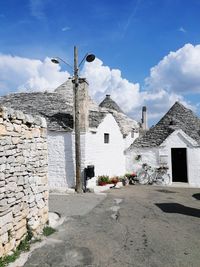 Built structures against sky