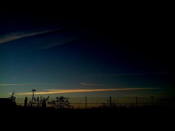 Scenic view of sky at night