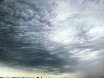 Low angle view of storm clouds in sky