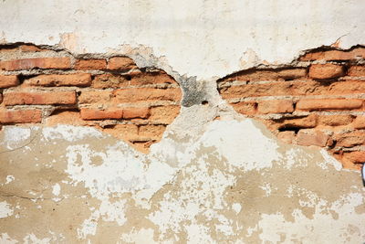 Full frame shot of weathered wall