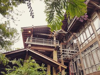 Low angle view of historic building against sky