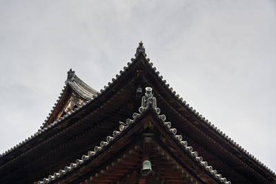 Wooden temple in tō-ji temple in kyoto, japan.