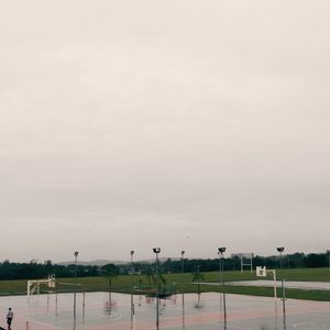 Scenic view of trees against sky