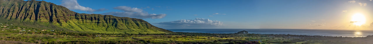 Panoramic view of sea against sky