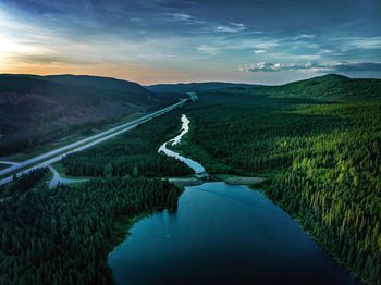 Scenic view of landscape against sky