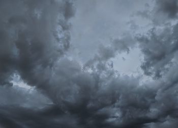 Low angle view of storm clouds in sky