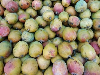 Full frame shot of fruits for sale in market