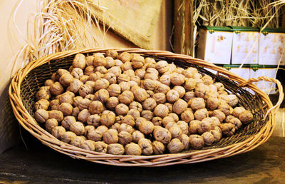 Close-up of fruits in basket