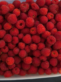 Full frame shot of strawberries