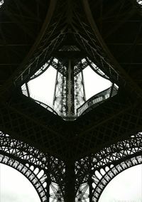 Low angle view of eiffel tower