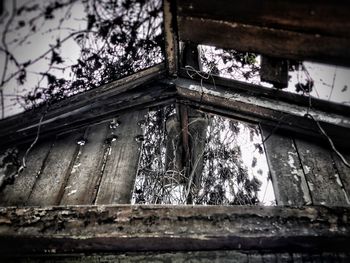 Low angle view of building roof