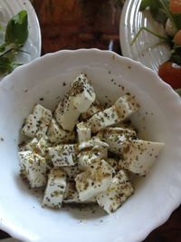 Close-up of served food