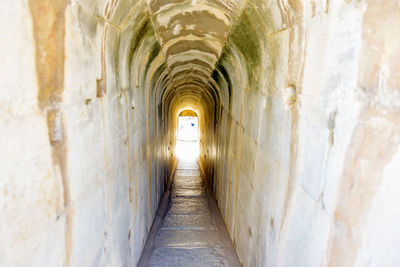 Corridor of old building