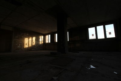 Interior of abandoned house