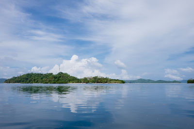 Scenic view of sea against sky