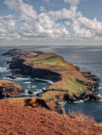 View to ponta do furado. the end of madeira island, portugal.