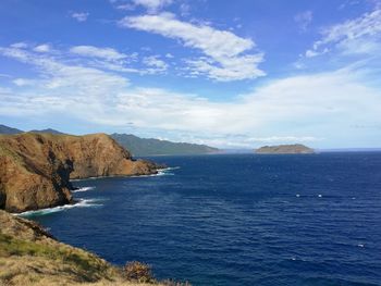 Scenic view of sea against sky