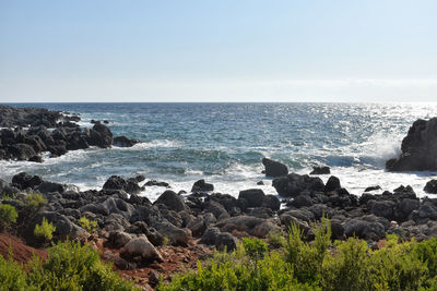 Scenic view of sea against sky