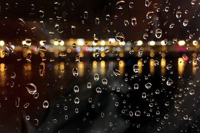 Rain drops on glass