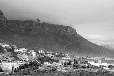 Buildings in city against sky